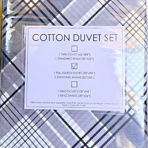 Bare Home Flannel Duvet Cover - FullQueen - 100% Cotton Velvety Soft Heavyweight